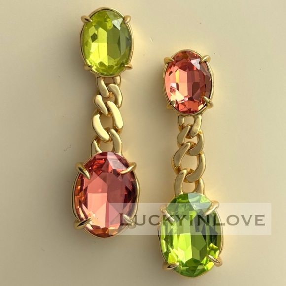 Alexis Bittar Jewelry - ALEXIS BITTAR • Bonbon Citrus Crystal Drop Post Earrings